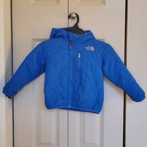 The North Face Reversable Blue Puffer Jacket